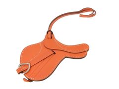 HERMES エルメス フォトケース オレンジ系 レザー ユニセックス 美品