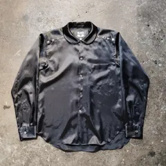 BLACK COMME des GARCONS 25aw スタッズデザイン ポリエステルシャツ 長袖シャツ ブラック S ブラックコムデギャルソン 2025AW AD2025 1p-b002のサムネイル