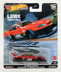 MATTEL HOTWHEELS Mountain Drifters LBWK LIBERTY WALK LB-ER34 SUPER SILHOUETTE NISSAN SKYLINE 4/5のサムネイル