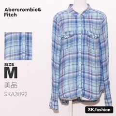 Abercrombie & Fitch チェック長袖シャツ L ガーゼ 正規品 - メルカリ