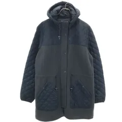 L.L.Bean エルエルビーン キルティング切替 フーデッド コート XL チャコールグレー アウトドア レディース 古着のサムネイル
