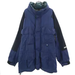NAUTICA COMPETITION ノーティカ コンペティション 90s オールド ナイロンジャケット XL ブルー フード付き アウトドア メンズ 古着のサムネイル