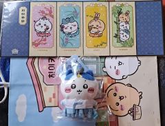 韓国 ちいかわ 韓服ぬいぐるみ 屏風ステッカー ストアショッパー
