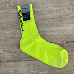 未使用品 BALENCIAGA バレンシアガ ネオンイエロー ソックス 靴下 テニスソックス 26～28㎝  Ｌサイズ平塚店　衣料品　㉒のサムネイル