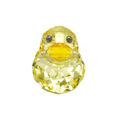 美品 スワロフスキー ハッピーダック オブジェ 置物 ブルー - メルカリ