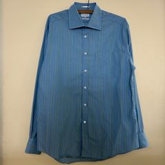 PaulSmith】ポールスミス 長袖シャツ ストライプ ブルー グリーン