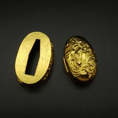 日本刀装具 刀鍔 花の図 XG218 銅地 金工 細工 鍔 つば 居合用 刀剣 日本刀装具 刀鍔 花の図 XG218 銅地 金工 細工 鍔 つば 居合用 刀剣