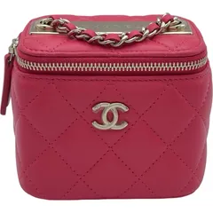 シャネル CHANEL トレンディCC スモールヴァニティ 30番台 ピンク ゴールド金具 ラムスキン レディース ショルダーバッグのサムネイル