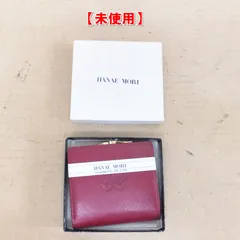 S414【未使用】本革 HANAE MORI ハナエモリ がま口 二つ折り財布 箱付 /5のサムネイル