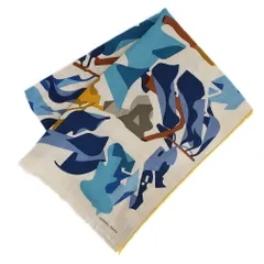 【天白】エルメス ストール ショール ベージュ系 マルチカラー カシミヤ シルク ファッション 小物 その他 レディースのサムネイル