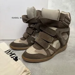 イザベルマラン ISABEL MARANT スニーカー ウェッジスニーカー ベケット BEKETT スエード グレー 38 美品のサムネイル