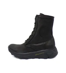 ヨウジヤマモト プールオム Yohji Yamamoto POUR HOMME × イサムカタヤマバックラッシュ ISAMU KATAYAMA BACKLASH 【 HL E09 774 1 04 】 サイドジップ コンバット レザー ブーツ 51879のサムネイル