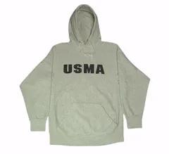 ⚠️⚠️ USMA 管理シール&ネームタグ付き United States Military Academy 米国陸軍官学校 ビンテージ 1990s プルオーバー パーカー ADDAMS グレーのサムネイル