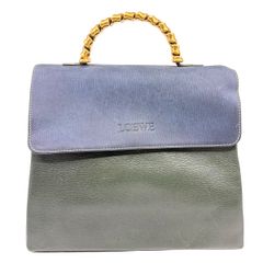 LOEWE ヴィンテージ ベラスケスハンドバッグ グリーン×ブルー ロエベ