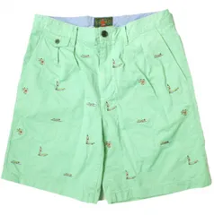 J.CREW x BEAMS PLUS ジェイクルー ビームスプラス 24SS 別注 SHORTS サーファー ミキ・ドラ エンブロイダリー2プリーツショーツ 38-25-0143-380 30 GREEN ショートパンツ ボトムス g18886のサムネイル