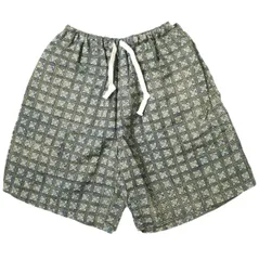 KENNETH FIELD x BEAMS PLUS ケネスフィールド ビームスプラス 24SS 別注 日本製 EZ Shorts II Block Print バティックプリント イージーショーツ S INDIGO ショートパンツ ボトムス g18871のサムネイル