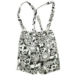 mercibeaucoup. メルシーボークー 日本製 フラワープリントサロペットショーツ MB81FF798 3 BLACK/WHITE ショートパンツ オールインワン ボトムス g18634のサムネイル
