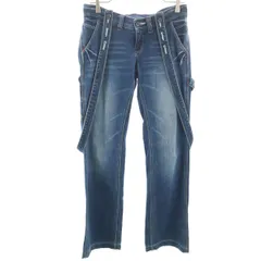 Dickies ディッキーズ サスペンダー付き デニムペインターパンツ SS ジーンズ レディース 古着のサムネイル