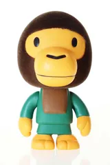 アベイシングエイプ A BATHING APE CHIMPMAN BABYMILO チンプマン ベイビーマイロ ソフビ フィギュア ブラウン グリーン 【ブランド古着ベクトル】【中古】▲260712のサムネイル