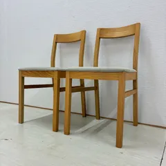 【無印良品】タモ材　ダイニングチェア　椅子　2脚セット　天然木　Aのサムネイル
