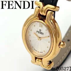 稼働品 Working item フェンディ FENDI 腕時計 レディース Ladies クォーツ Quartz 640L カメレオン チェンジベルト オーバル ゴールド シルバー 文字盤 ギョーシェ レトロ 0527のサムネイル