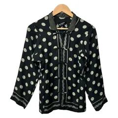 COMMEdesGARCONS JUNYA WATANABE(コムデギャルソンジュンヤワタナベ) 長袖シャツブラウス サイズM レディース - 黒×ライトグレー ドット柄のサムネイル