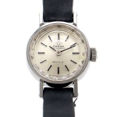 OMEGA De Ville Cut Glass 551.038 Cal.661 24 Jewels Silver SS Stainless Ladies' Automatic Watch with Original Buckle, Antique Vintage De Ville [Wristwatch] [Used]