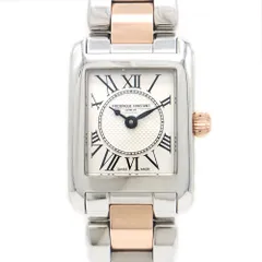 電池交換済 FREDERIQUE CONSTANT フレデリックコンスタント クラシック カレ FC-200X1C12/4/6 シルバー SS ステンレス PGP ピンクゴールド コンビ レディース クォーツ【6ヶ月保証】【腕時計】【中古】のサムネイル