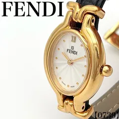稼働品 Working item フェンディ FENDI 腕時計 レディース Ladies クォーツ Quartz 640L カメレオン チェンジベルト オーバル ゴールド シルバー 文字盤 ギョーシェ レトロ 0739のサムネイル