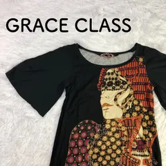 GRACE CLASS 半袖ワンピース プリント 幅広袖 サイズ36のサムネイル