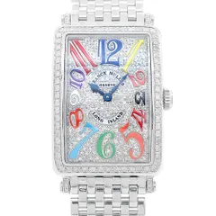 電池交換済 FRANCK MULLER フランクミュラー ロングアイランド カラードリーム ダイヤベゼル 952QZ ダイヤモンド ダイヤ文字盤 SS ステンレス アフターダイヤ レディース クォーツ【6ヶ月保証】【中古】【腕時計】のサムネイル