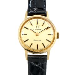 OMEGA Geneve 511.0451 Cal.625 17 Jewels Champagne YGP Yellow Gold Stainless SteelStainlessLadies' hand-wound antique vintage watch with original buckle. [Used]