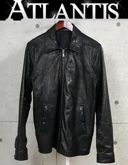 RICK OWENS 銀座店 リックオウエンス BRAD JKT レザー ジャケット メンズ size:48 ブラック 103771のサムネイル