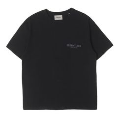 FEAR OF GOD フィアオブゴッド Tシャツ ブラック 黒 サイズ:S FOG ESSENTIALS リフレクターロゴ クルーネック Tシャツ トップス カットソー 半袖【メンズ】【中古】のサムネイル