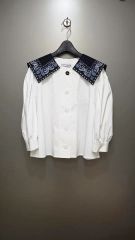 flower scallop couture blouse ロージーモンスター - メルカリ