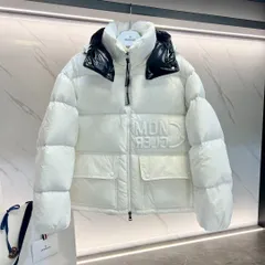 MONCLERモンクレール Abbaye白い短いダウンジャケットのサムネイル