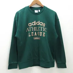 K■アディダス/adidas HL0046 ロゴ刺繍 スウェットシャツ トレーナー【L】緑/LADIES■29【中古】のサムネイル