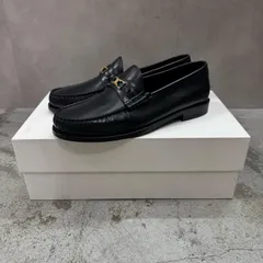 参考上代143000円 CELINE ルコ トリオンフ  レザー ローファー 短靴 セリーヌ 334773602C  ブラック 41 26cm （13371M）のサムネイル