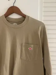 ダントン DANTON 長袖 ポケット Tシャツ トープカーキ 42 (ユニセックス可能)のサムネイル