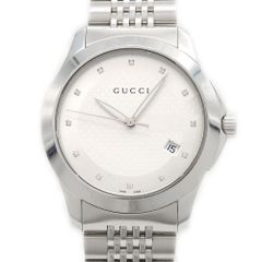 電池交換済 GUCCI グッチ Gタイムレス YA126404 ダイヤモンド 12P