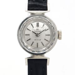 OMEGA DeVille Cut Glass 511.254 Cal.485 17 Jewels Linen Dial Silver Stainless Steel Stainless Ladies' Hand-wound De Ville Antique Vintage Watch [Pre-owned]