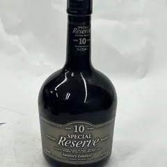 【未成年の飲酒は法律で禁じられています】サントリーリザーブ10年古酒750ml43度旧ボトルのサムネイル