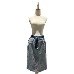 MM6 Maison Margiela(エムエムシックス) 2021AW Inside-Out Denim Skirt インサイドアウト デニム スカート S62MA0068 46 インディゴのサムネイル