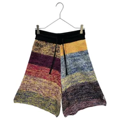 MARCELO BURLON(マルセロバーロン)  Cotton Knit Wide-Leg Half Pants コットンニット ワイド ハーフ パンツ CMHM003S23KNI001 M マルチカラーのサムネイル