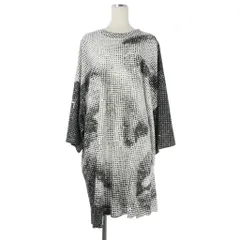 メゾンマルジェラ Maison Margiela 17AW フェイスプリント カットソー ワンピース 白 黒のサムネイル