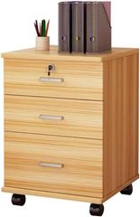 042306 新品【鍵付きチェストデスクワゴン】 ※輸送傷ありの可能性