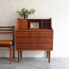 デンマーク 北欧ヴィンテージ チーク ビューロー ドレッサー 北欧家具