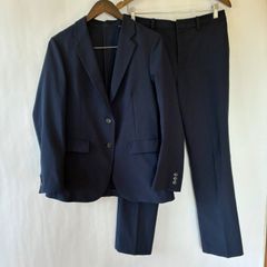 ユニクロ 感動ジャケット 感動パンツ 紺色 スーツ セットアップ 上下M