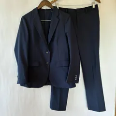 【即購入の場合はお値段交渉OK】ユニクロ レディース　感動ジャケット 感動パンツ セットアップ L ネイビー 美品のサムネイル
