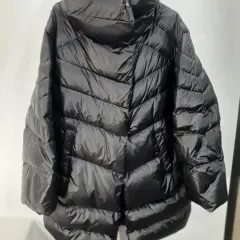 DIESEL ダウンジャケット オーバーサイズ ヘリンボーン キルティング ダウンジャケット ブラック レディース XXSのサムネイル